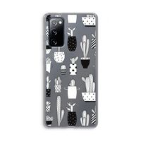Cactusmotief: Samsung Galaxy S20 FE / S20 FE 5G Transparant Hoesje