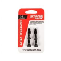 STANS Stan&apos;s valve stem aluminium (pair) - universal, presta - black - 35mm