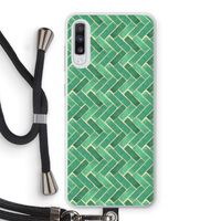 Moroccan tiles 2: Samsung Galaxy A70 Transparant Hoesje met koord