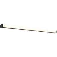 LED Wandlamp - Trion Fabian - 20W - Warm Wit 3000K - Spatwaterdicht IP44 - Rechthoek - Mat Zwart - Aluminium