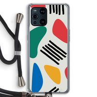 Illustratieve pop 1: Oppo Find X3 Transparant Hoesje met koord
