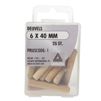 Deuvels 6 40mm 25st - Deltafix