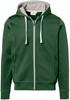 Hakro 455 Hooded jacket Bonded - Fir Green/Silver - L