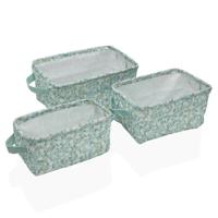 Mandenset Versa Bellis Textiel 18 x 14 x 28 cm 28 x 18 x 14 cm