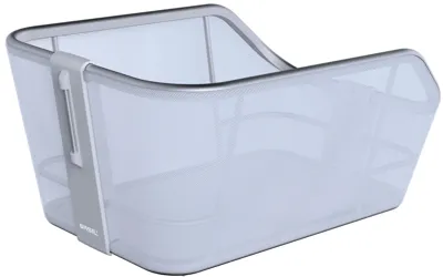 Fietsmand Basil Cento Tech Fiber WSL - achterop - ice blauw zilver