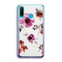 Geschilderde bloemen: Huawei P30 Lite Transparant Hoesje