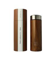 Drinkfles wood met theefilter isotherm 350ml