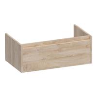 Brauer Hope - Onderkast - 80 cm - met 1 Softclose Lade Greeploos en 1 Sifon Uitsparing - Forest Wheat
