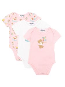 Moschino Kids trousseau de naissance à imprimé Teddy Bear - Rose