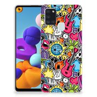 Samsung Galaxy A21s Silicone Back Cover Punk Rock