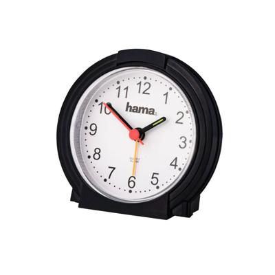 Hama wekker classic geluidsarm zwart/wit