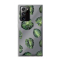 Tropische bladeren: Samsung Galaxy Note 20 Ultra / Note 20 Ultra 5G Transparant Hoesje
