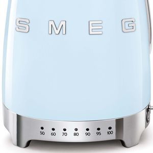 SMEG Variabele Waterkoker - 7 temperatuurstanden - pastelblauw - 1.7 liter - KLF04PBEU