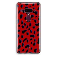 Red Leopard: HTC U12+ Transparant Hoesje