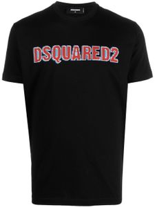 DSQUARED2 t-shirt en coton à logo imprimé - Noir