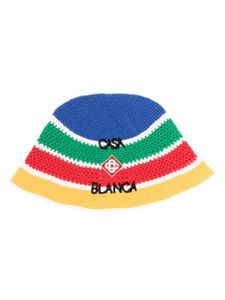 Casablanca bob en crochet à rayures - Bleu