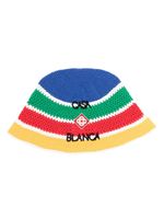 Casablanca bob en crochet à rayures - Bleu