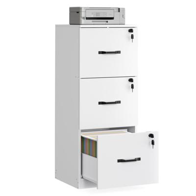 Archiefkast met afsluitbare laden en verstelbare hangstang, Wolkenwit