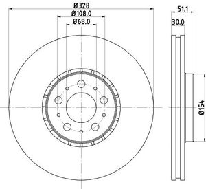 Remschijf 8DD355125581