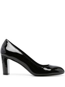 Stuart Weitzman escarpins Vida 75 mm à fini verni - Noir