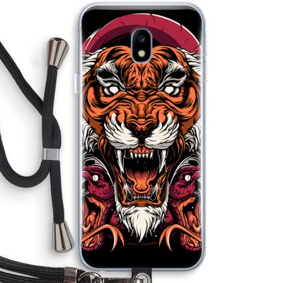 Tiger and Rattlesnakes: Samsung Galaxy J3 (2017) Transparant Hoesje met koord