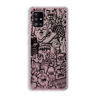 Vexx Black Mixtape: Samsung Galaxy A51 5G Transparant Hoesje