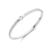 Melano Vivid Hinged CZ Armband Zilver | Maat M Melano Vivid Hinged CZ Armband Zilver | Maat M