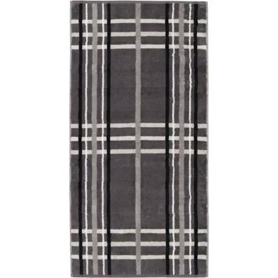 Cawö Cawö Noblesse Check Badlaken 80x150 anthrazit