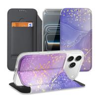 Apple iPhone 17 Pro | Book Cover | Watercolor Paars