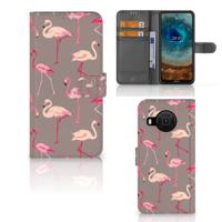 Nokia X10 | Nokia X20 | Telefoonhoesje | Met pasjeshouder | Flamingo