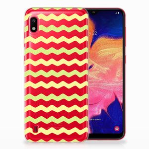 Samsung Galaxy A10 TPU bumper Waves Yellow