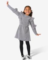 HEMA Kinderjurk ruffle glitter zilver (zilver)