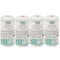 5x rollen keratex gipsverband - 2 meter x 10 cm - rollen - wit- huidvriendelijk