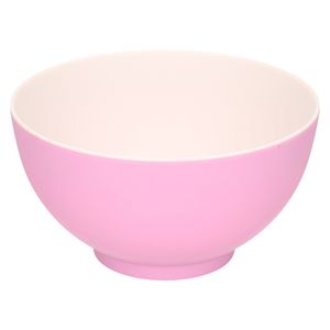 Onbreekbare kunststof/melamine roze dessert schaaltje Dia 14 x H 7.5 cm voor outdoor/camping