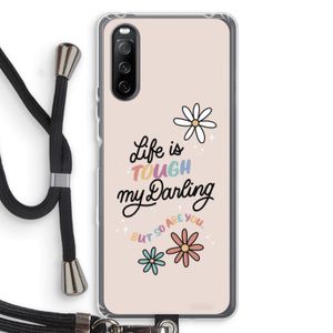 Tough Life: Sony Sony Xperia 10 III Transparant Hoesje met koord