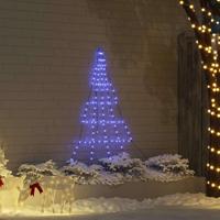 LED Kerstboom met 112 LED met grondpennen Blauw 511 cm Metaal