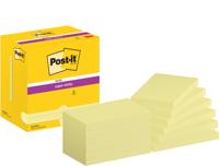 Memoblok post-it 655 super sticky 76x127mm geel | 12 stuks