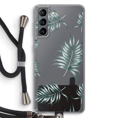 Simple leaves: Samsung Galaxy S21 Transparant Hoesje met koord