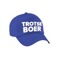 Trotse boer pet / cap blauw voor volwassenen - thumbnail