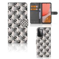 Samsung Galaxy A72 | Telefoonhoesje | Met pasjeshouder | Salamander Grey