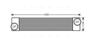 Intercooler, inlaatluchtkoeler BWA4375