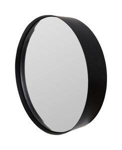 Ronde Spiegel 'Sal' 60cm, kleur zwart