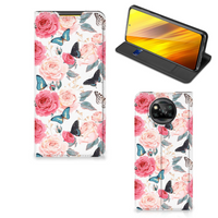 Xiaomi Poco X3 Pro | Poco X3 Smart Cover Butterfly Roses