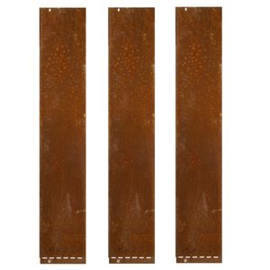 Graskant 118 X 20 Cm Corten - Meuwissen Agro