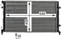 Radiateur BEHR HELLA SERVICE *** PREMIUM LINE *** MAHLE, u.a. für VW, Skoda, Audi, Seat
