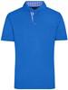 James & Nicholson JN716 Men´s Traditional Polo - Royal/Royal/White - M