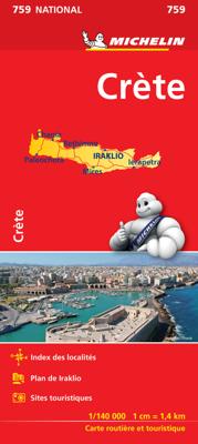 Wegenkaart - landkaart 759 Kreta | Michelin Wegenkaart - landkaart 759 Kreta | Michelin