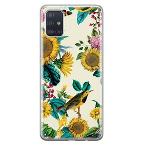 Samsung Galaxy A71 siliconen hoesje - Sunflowers