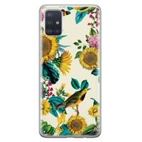 Samsung Galaxy A71 siliconen hoesje - Sunflowers