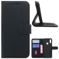 Huawei Y7 2019 | Standcase | Hoesje Zwart met Pasjeshouder